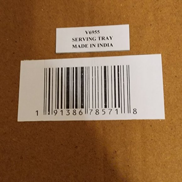 Carved Acacia Wood Divided Serving Tray - Picture 8 of 9